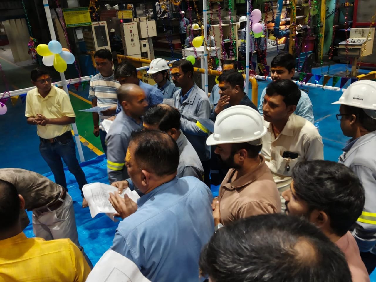 विश्वकर्मा जयंती पर आस्था में रंगा कास्टर प्लांट-2, जीएम राजेंद्र गुप्ता ने विधि-विधान से की भगवान विश्वकर्मा की पूजा-अर्चना